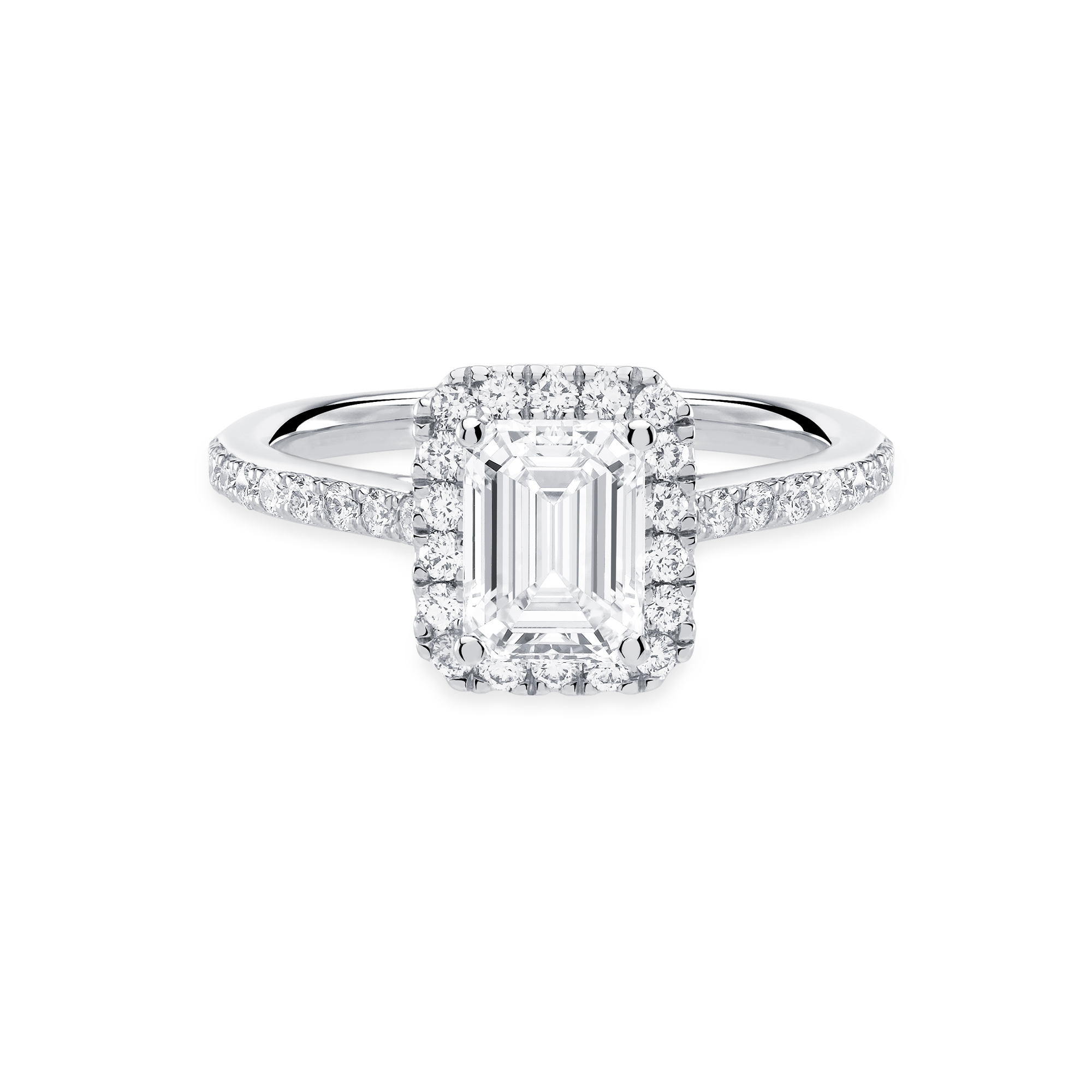 Halo emerald ring clearance